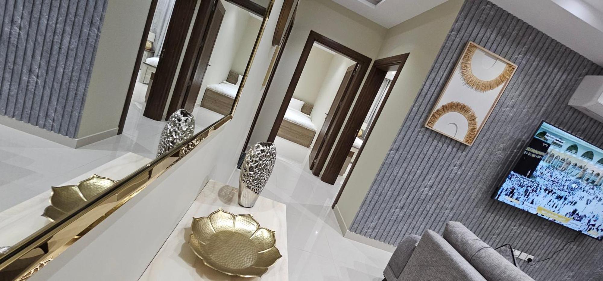 الشقق الفاخرة Modern Apartments Of 3 Bedrooms 5 Minutes To Haram Medina Kültér fotó